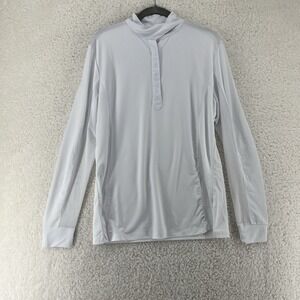 Kastel Denmark Women's White Quarter Button Sun Shirt XL NWT Equestrian